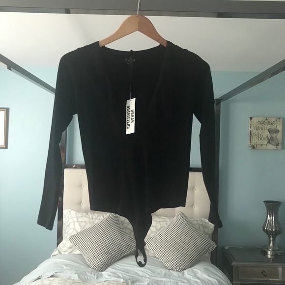 Urban Outfitters Tops - 🆕 Urban Outfitters Black Emerson Deep V Bodysuit